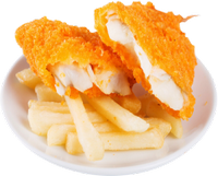 a fish and chips platter